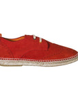 Oxford Piel Serraje Rojo