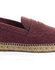 Mocasín Piel Serraje Morado