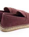 Mocasín Piel Serraje Morado