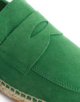 Mocasín Piel Serraje Verde