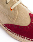 Oxford Suede Beige/English Red