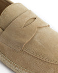 Mocasín Piel Serraje Beige