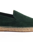 Mocasín Liso Serraje Esmeralda