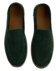Mocasín Liso Serraje Esmeralda