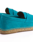 Mocasín Serraje Turquesa