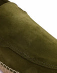 Mocasín Liso Serraje Oliva