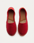 Camping Piel Serraje Rojo Mujer