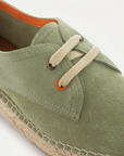 Mint Suede Blucher Shoes