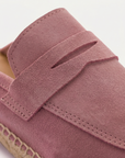 Mocasín Slipper Piel Serraje Pink