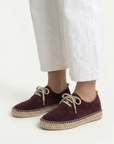Blucher Piel Serraje Berenjena