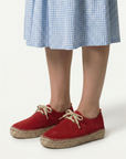 Blucher Piel Serraje Rojo