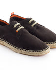 Alpargatas blucher piel antracita 852