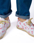 Alpargatas blucher terra anclas blanco