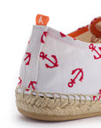 Alpargatas blucher terra anclas blanco