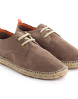 Alpargatas blucher piel topo