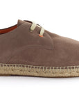 Taupe leather blucher