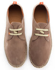 Alpargatas blucher piel topo