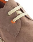 Alpargatas blucher piel topo