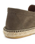 Alpargatas mocasín hombre piel kaki 19
