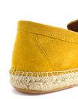 Alpargatas mocasín piel limón para hombre