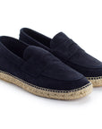 Alpargatas mocasín hombre piel marino 19