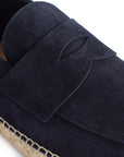 Alpargatas mocasín hombre piel marino 19