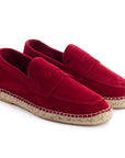 Alpargatas mocasín hombre piel rojo inglés