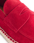 Alpargatas mocasín hombre piel rojo inglés