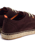 Alpargatas oxford piel chocolate 438