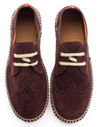 Alpargatas oxford piel chocolate 438