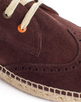 Alpargatas oxford piel chocolate 438