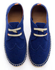 Alpargatas Oxford piel marino