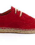 Red Leather Oxford