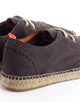 Alpargatas Oxford Piel Gris 870