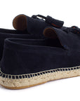 Alpargatas mocasín hombre borlas marino