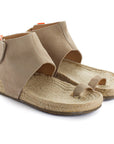 Sandalias yute piel ibiza piedra