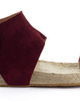 Ibiza Garnet Leather Sandals