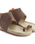 Sandalias yute piel ibiza topo