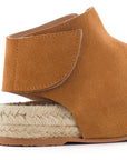 Sandalias yute piel ibiza camel