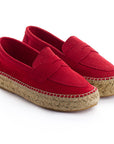 Red Leather Moccasin 556