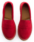 Red Leather Moccasin 556