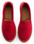 Mocasín Piel Rojo 556