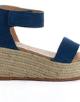 Mallorca leather wedge espadrilles Blue Jeans 164