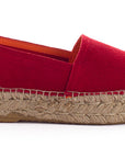 Red leather camping for women