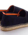 Alpargatas yute mujer camping piel color marino