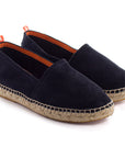 Alpargatas yute mujer camping piel color marino