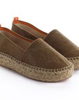 Alpargatas yute mujer camping terra color cuero