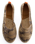 Alpargatas yute mujer camping terra camuflaje camel