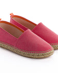 Alpargatas yute mujer camping terra color geranio