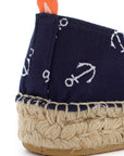 Alpargatas yute mujer camping terra color anclas marino